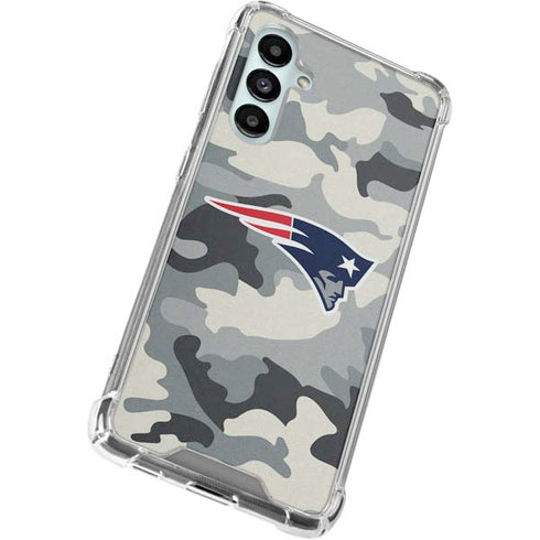 NFL New England Patriots Camo Galaxy A16 5G Clear Case