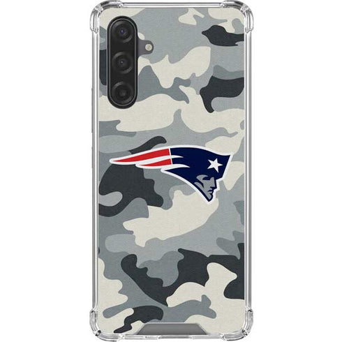 NFL New England Patriots Camo Galaxy A17 Clear Case