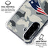 NFL New England Patriots Camo Galaxy A36 5G Clear Case