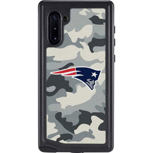 NFL New England Patriots Camo Galaxy Note 10 Waterproof Case