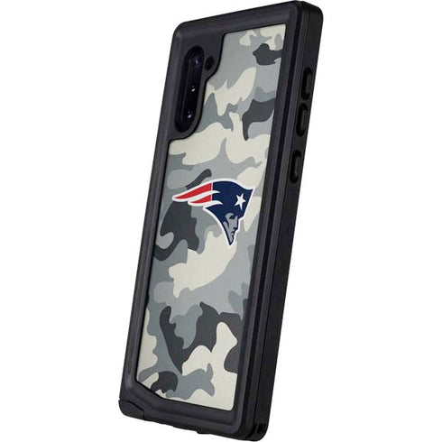 NFL New England Patriots Camo Galaxy Note 10 Waterproof Case