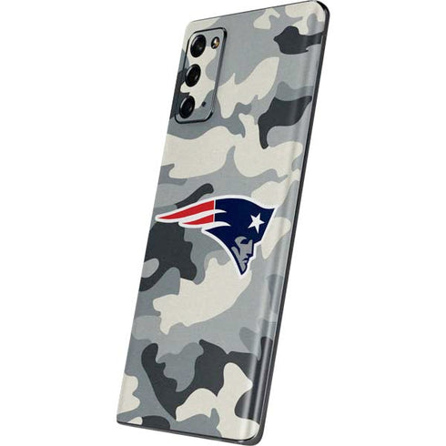 NFL New England Patriots Camo Galaxy Note20 5G Skin