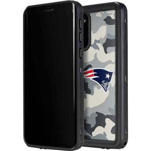 NFL New England Patriots Camo Galaxy S20 Plus Waterproof Case