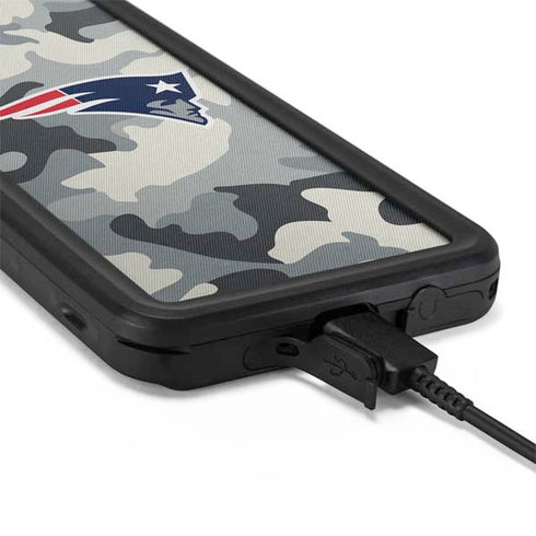 NFL New England Patriots Camo Galaxy S20 Plus Waterproof Case