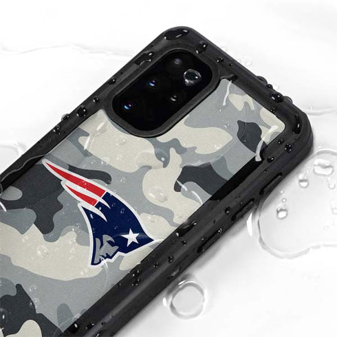 NFL New England Patriots Camo Galaxy S20 Plus Waterproof Case