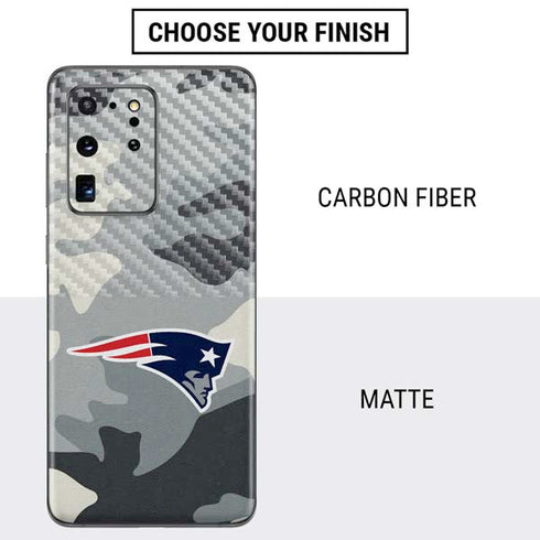 NFL New England Patriots Camo Galaxy S20 Ultra 5G Skin