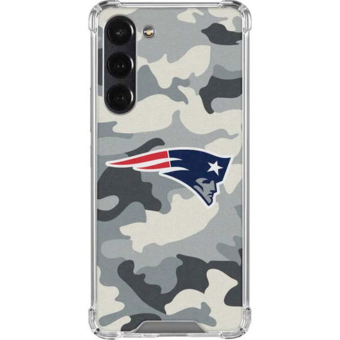 NFL New England Patriots Camo Galaxy S24 FE Clear Case