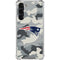 NFL New England Patriots Camo Galaxy S24 FE Clear Case