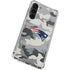 NFL New England Patriots Camo Galaxy S24 FE Clear Case