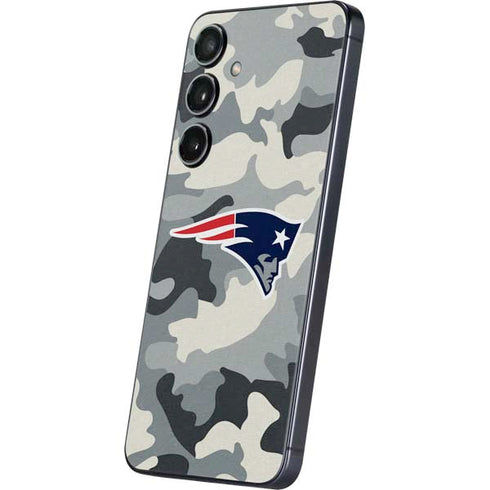 NFL New England Patriots Camo Galaxy S24 Plus Skin
