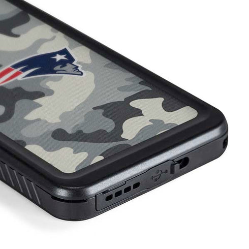NFL New England Patriots Camo Galaxy S24 Plus Waterproof Case