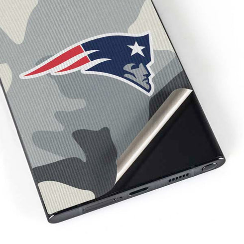 NFL New England Patriots Camo Galaxy S24 Ultra Skin