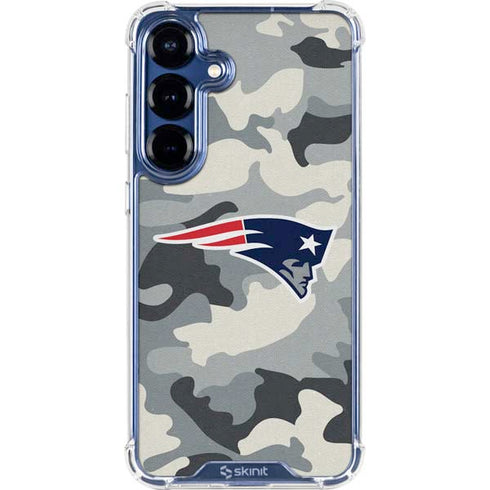NFL New England Patriots Camo Galaxy S25 Clear Case