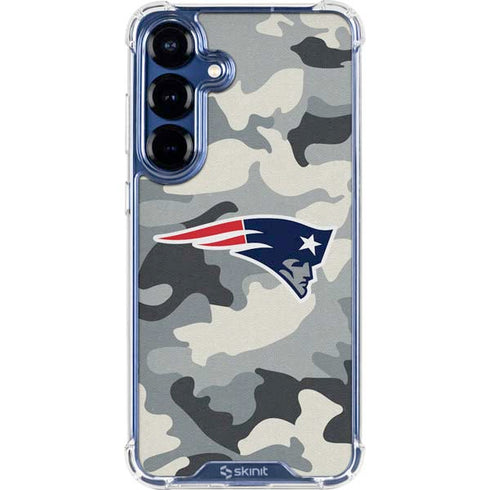 NFL New England Patriots Camo Galaxy S25 Plus Clear Case