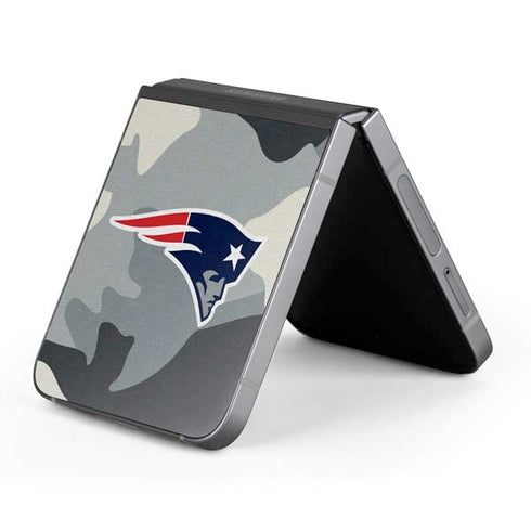 NFL New England Patriots Camo Galaxy Z Flip6 Skin