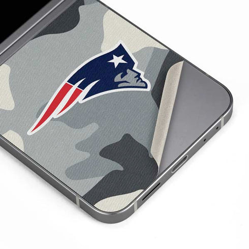 NFL New England Patriots Camo Galaxy Z Flip6 Skin