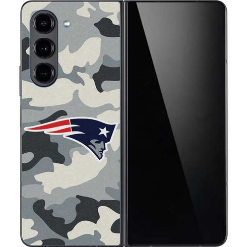NFL New England Patriots Camo Galaxy Z Fold5 5G Skin