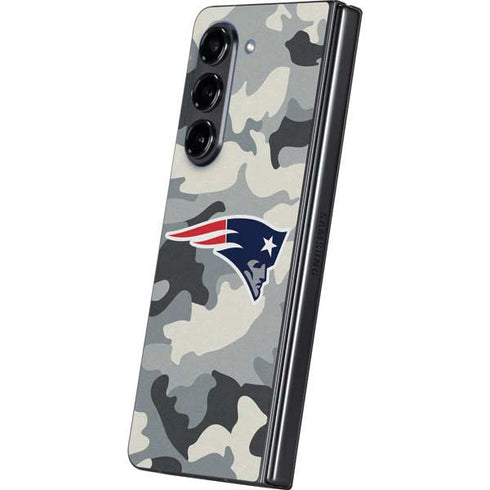 NFL New England Patriots Camo Galaxy Z Fold5 5G Skin