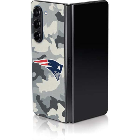 NFL New England Patriots Camo Galaxy Z Fold5 5G Skin
