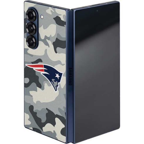 NFL New England Patriots Camo Galaxy Z Fold6 Skin