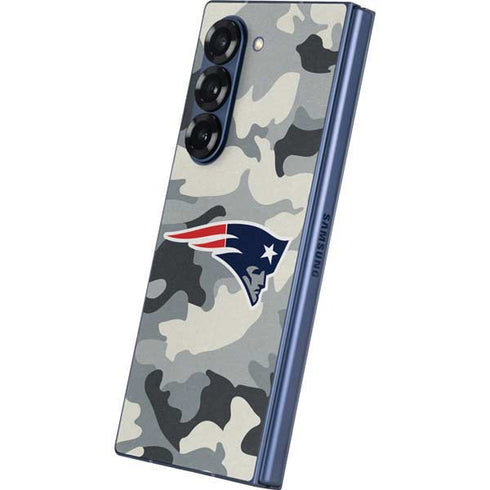 NFL New England Patriots Camo Galaxy Z Fold6 Skin