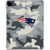 NFL New England Patriots Camo iPad Pro 12.9in (2020) Clear Case