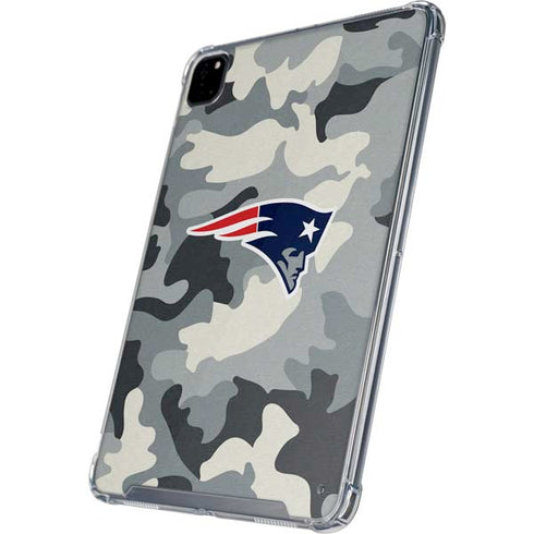 NFL New England Patriots Camo iPad Pro 12.9in (2020) Clear Case