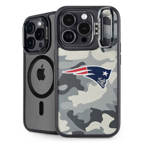 NFL New England Patriots Camo iPhone 14 Pro Max Kickstand Case