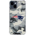 NFL New England Patriots Camo iPhone 15 Clear Case