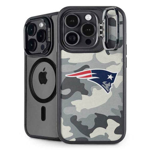 NFL New England Patriots Camo iPhone 15 Pro Kickstand Case