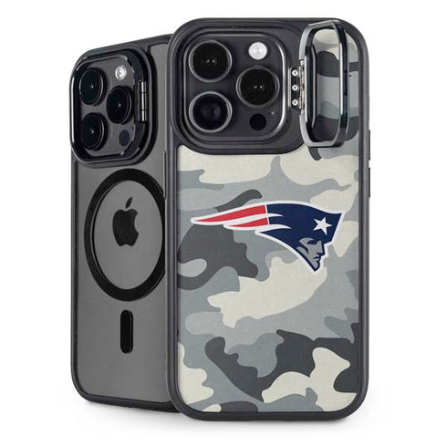 NFL New England Patriots Camo iPhone 15 Pro Max Kickstand Case