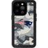 NFL New England Patriots Camo iPhone 15 Pro Waterproof Case