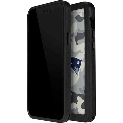 NFL New England Patriots Camo iPhone 15 Pro Waterproof Case