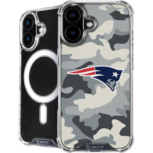 NFL New England Patriots Camo iPhone 16 MagSafe Case