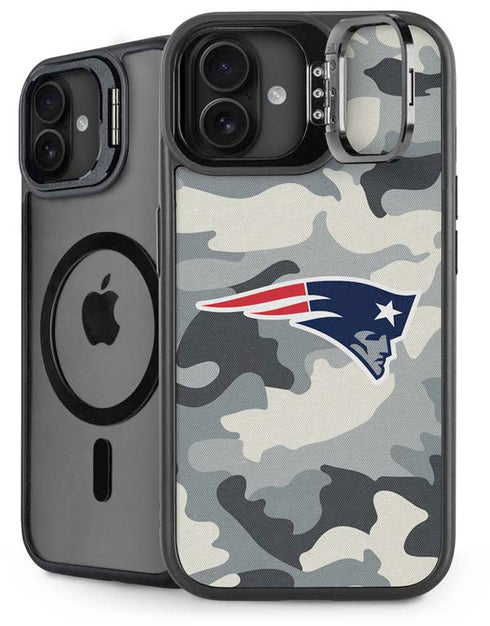 NFL New England Patriots Camo iPhone 16 Plus Kickstand Case