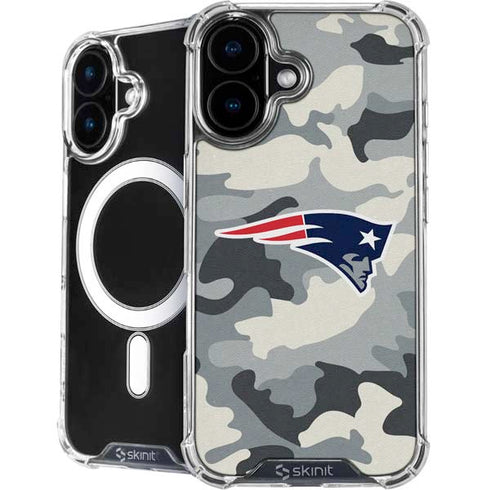 NFL New England Patriots Camo iPhone 16 Plus MagSafe Case