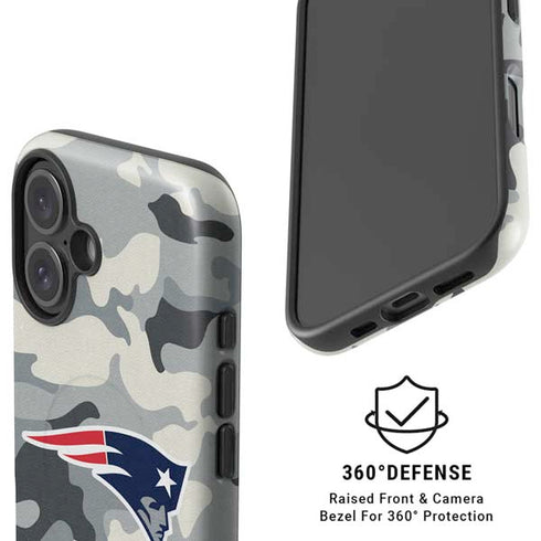 NFL New England Patriots Camo iPhone 16 Plus Magsafe Impact Case