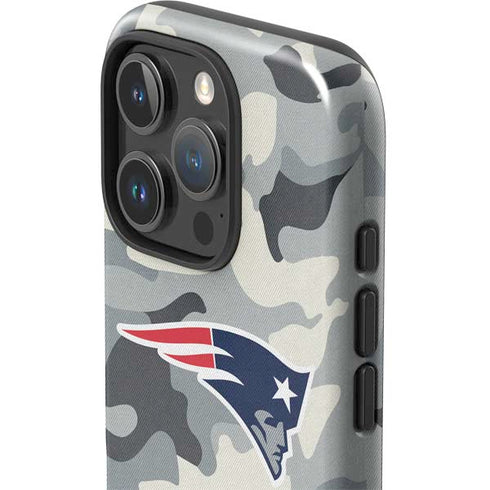 NFL New England Patriots Camo iPhone 16 Pro Impact Case