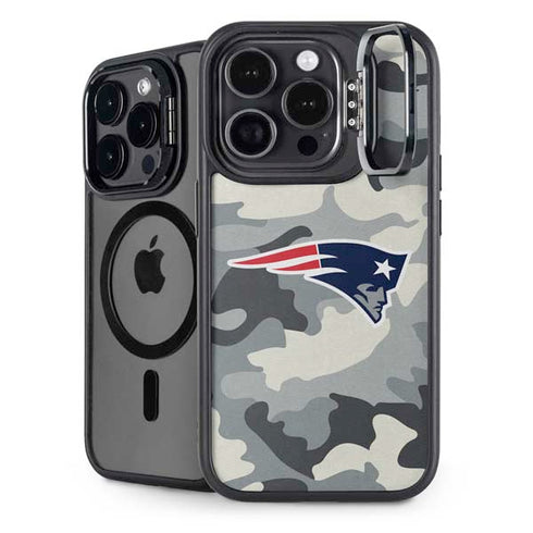 NFL New England Patriots Camo iPhone 16 Pro Kickstand Case