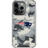 NFL New England Patriots Camo iPhone 16 Pro Max Clear Case