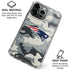 NFL New England Patriots Camo iPhone 16 Pro Max Clear Case
