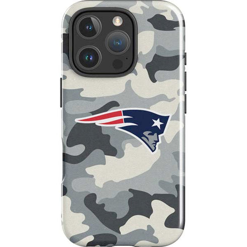 NFL New England Patriots Camo iPhone 16 Pro Max Impact Case
