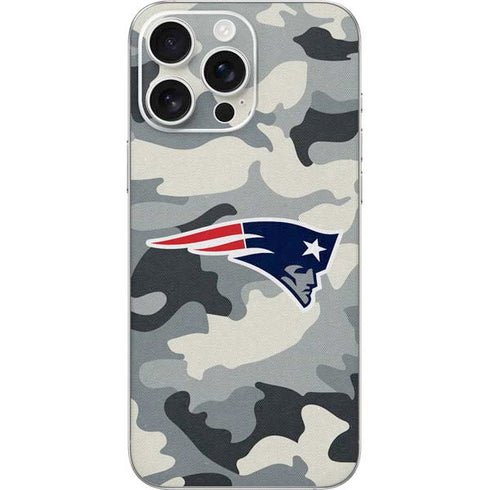 NFL New England Patriots Camo iPhone 16 Pro Max Skin