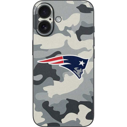 NFL New England Patriots Camo iPhone 16 Skin