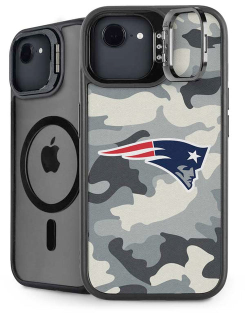 NFL New England Patriots Camo iPhone 16e Kickstand Case