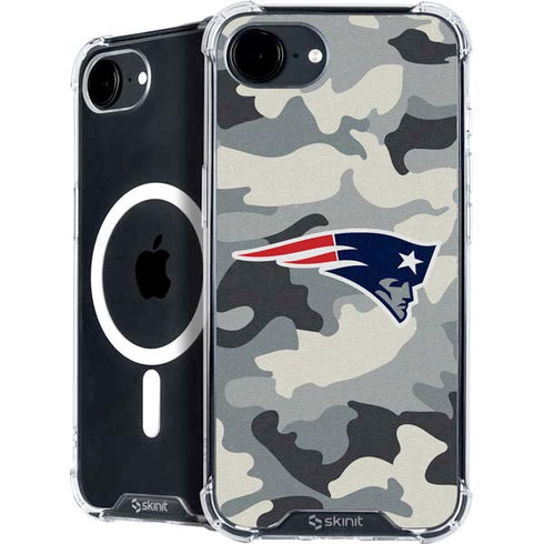 NFL New England Patriots Camo iPhone 16e MagSafe Case