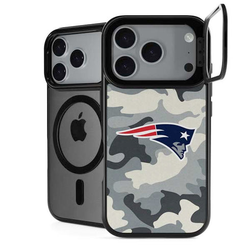 NFL New England Patriots Camo iPhone 18 Pro Kickstand Case