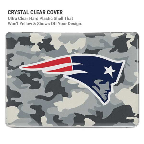 NFL New England Patriots Camo MacBook Pro 14in (2021-24) Case plus Skin