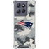 NFL New England Patriots Camo Moto G 5G (2025) Clear Case
