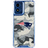 NFL New England Patriots Camo Moto G 5G (2024) Clear Case